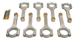 MOLNAR TECHNOLOGIES CH6300NLB8-A MOLNAR TECHNOLOGIES 6.300 in H-Beam Connecting Rod Set for Small Block Chevy, Part Number CH6300NLB8-A