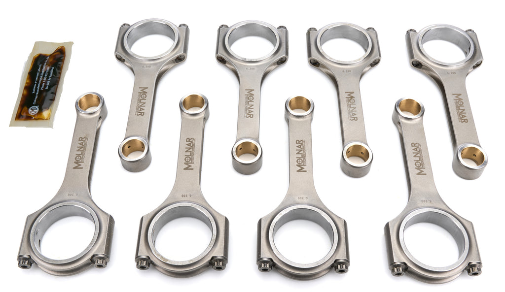 MOLNAR TECHNOLOGIES DH6200TLB8-A MOLNAR TECHNOLOGIES 6.200 H-Beam Connecting Rod Set for Mopar Gen III Hemi 6.4L