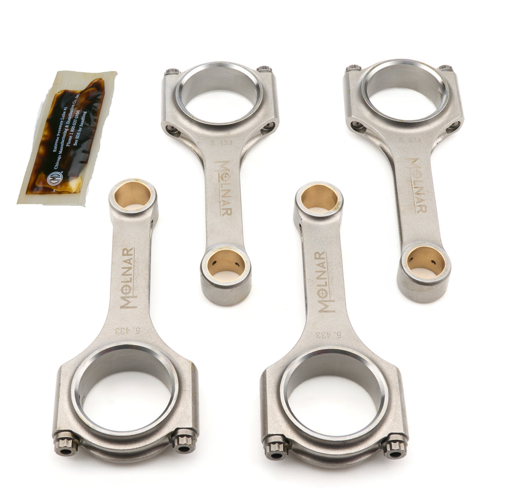 MOLNAR TECHNOLOGIES TH5433FFB-T4-A MOLNAR TECHNOLOGIES 5.433 H-Beam Connecting Rod Set for Toyota 3SGTE with Power Adder