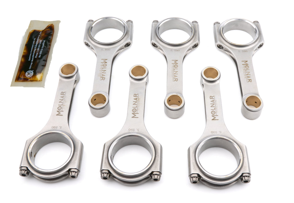 MOLNAR TECHNOLOGIES TH5590MFB-T6-A MOLNAR TECHNOLOGIES H-Beam Connecting Rod Set for Toyota 2JZ-GTE Turbo (Part Number: TH5590MFB-T6-A)