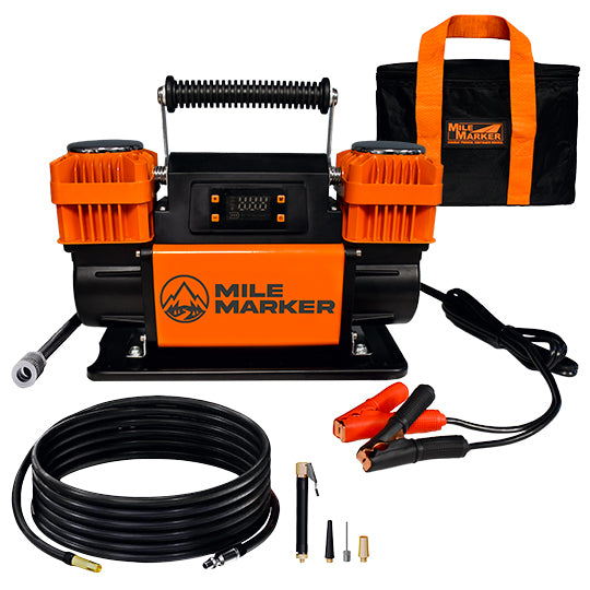 MILE MARKER 20301 Mile Marker 20301 Dual-Cylinder On-Board Air Compressor, 150 PSI