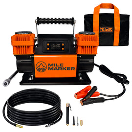 MILE MARKER 20301 Mile Marker 20301 Dual-Cylinder On-Board Air Compressor, 150 PSI