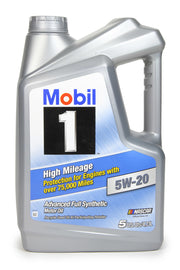 MOBIL 1 120768-1 5w20 High Mileage Oil 5 Qt Bottle