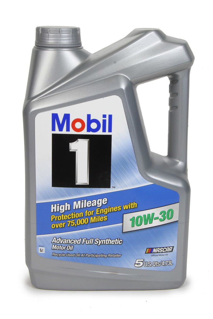 MOBIL 1 120770-1 10w30 High Mileage Oil 5 Qt Bottle