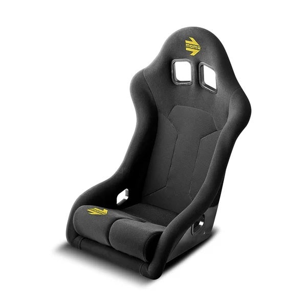 MOMO AUTOMOTIVE ACCESSORIES 1082BLK-30 MOMO Automotive Accessories Supercup XL Black Fiberglass Composite Seat with Side Bolsters and Harness Openings (Part #1082BLK-30)