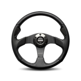 MOMO AUTOMOTIVE ACCESSORIES JET35BK0B Jet Steering Wheel Leath er / Airleather 350mm