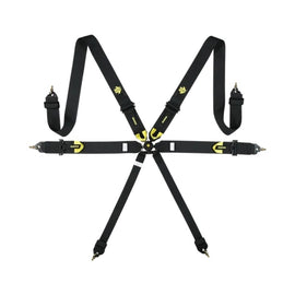 MOMO AUTOMOTIVE ACCESSORIES M060303BK MOMO Automotive Accessories Corsa 6-Point Harness with Camlock - Black, Part #M060303BK