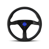 MOMO AUTOMOTIVE ACCESSORIES MCL35BK6B Monte Carlo 350 Steering Wheel Leather Blue Stich