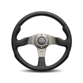 MOMO AUTOMOTIVE ACCESSORIES RCE35BK1B Race 350 Steering Wheel Leather / Airleather