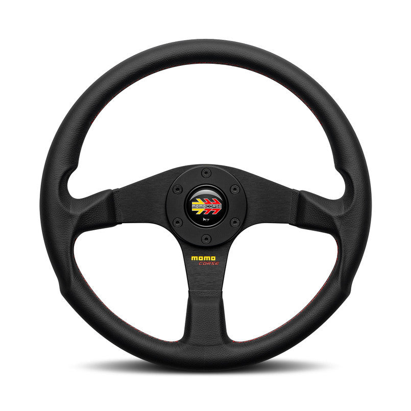 MOMO AUTOMOTIVE ACCESSORIES VMCO2BLK351PR MOMO Automotive Accessories Corse 2.0 Black 350mm Steering Wheel with Aluminum Spokes