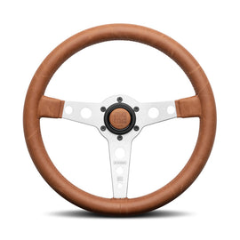MOMO AUTOMOTIVE ACCESSORIES VPROHERTOB35R MOMO Automotive Accessories Prototipo Heritage 350mm Steering Wheel with Brown Leather Grip