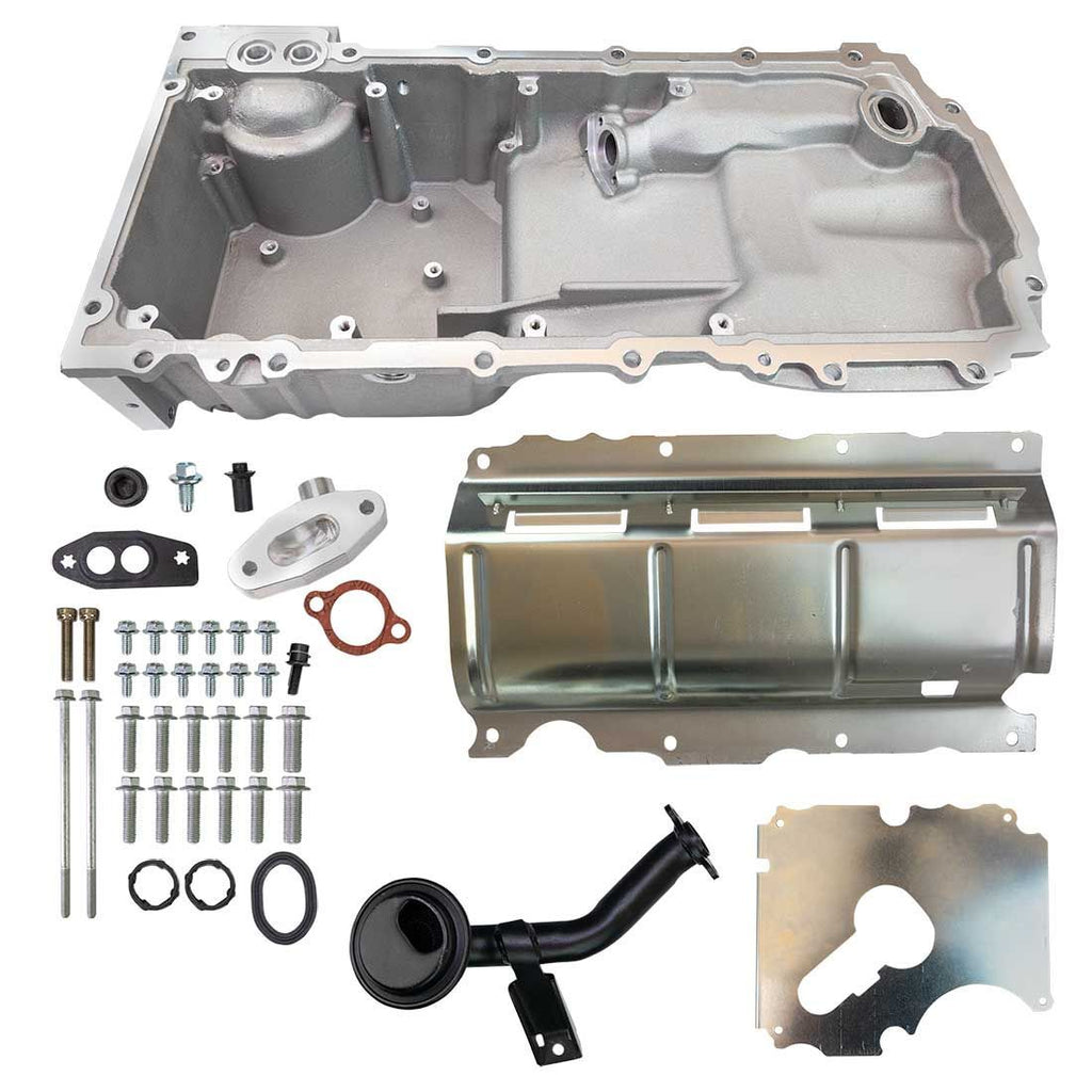 MOROSO 20158 Oil Pan GM LT Eng. Swap Drainbacks Cast Alm.