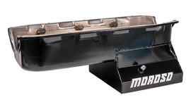 MOROSO 20196 SBC Steel Oil Pan - 7qt. w/Windage Tray