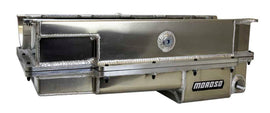 MOROSO 20377 BBC Drag 2-Piece Oil Pan Wet Sump Fabricated Alm