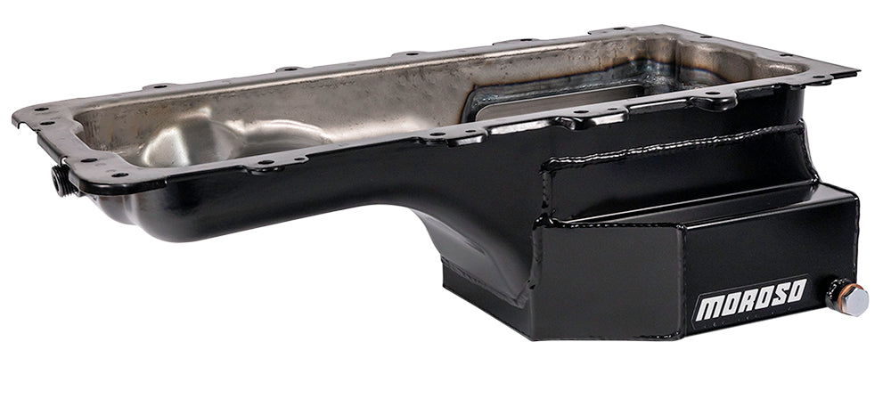 MOROSO 20548 Ford 4.6L/5.4L Oil Pan 8qt. Clear Zinc Steel