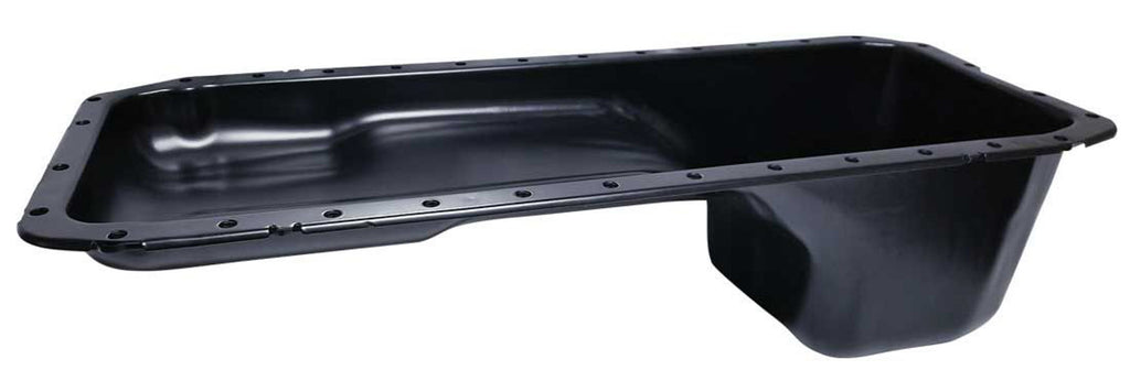 MOROSO 20856 MOROSO Oil Pan for Dodge 5.9L/6.7L Cummins 2003-2012 - Stock Replacement Steel Pan with Black Powder Coat Finish