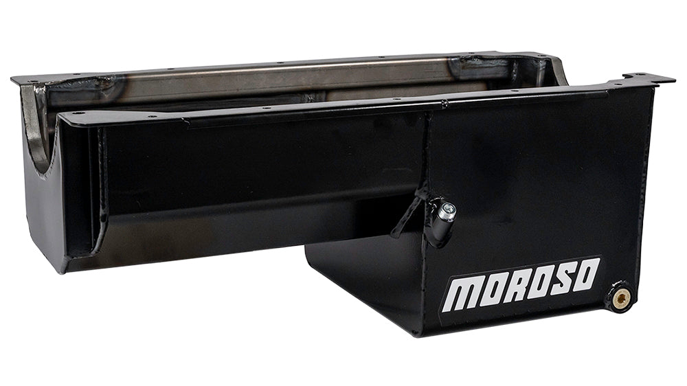 MOROSO 21019 SBC Steel Oil Pan - 7qt. For Dart/Rocket Block