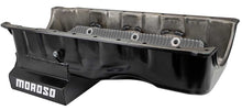 Load image into Gallery viewer, MOROSO 21051 MOROSO BBC Oil Pan GEN-V/VI GM ZZ632 Aluminum Rear Sump 6 Qt - Black Powder Coat