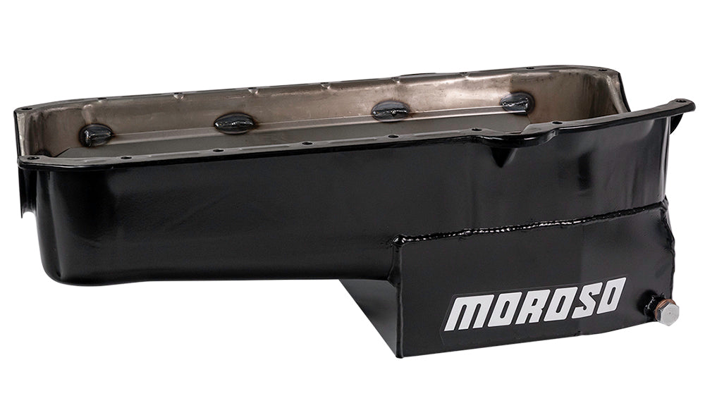 MOROSO 21316 SBC C/T Oil Pan - 7qt. LH Dipstick