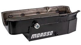 MOROSO 21326 SBC 8qt CT Oil Pan - RH Dipstick 80-85