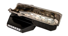 MOROSO 21328 SBC CT Wet Sump Oil Pan 7-Qt 2-Piece Rear Main