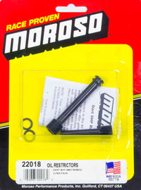 MOROSO 22018 Oil Restrictors - SBC Dart SHP Block