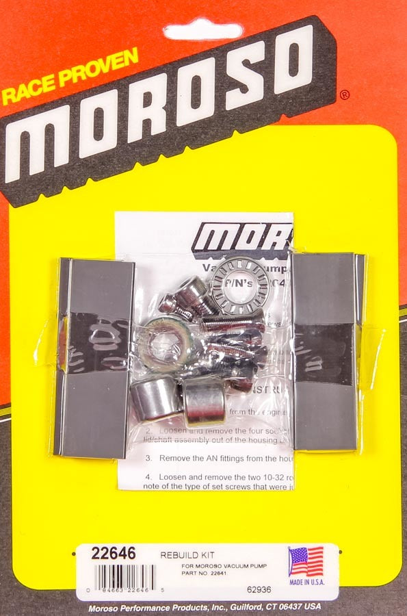 MOROSO 22646 4 Vane Vacuum Pump Service Kit
