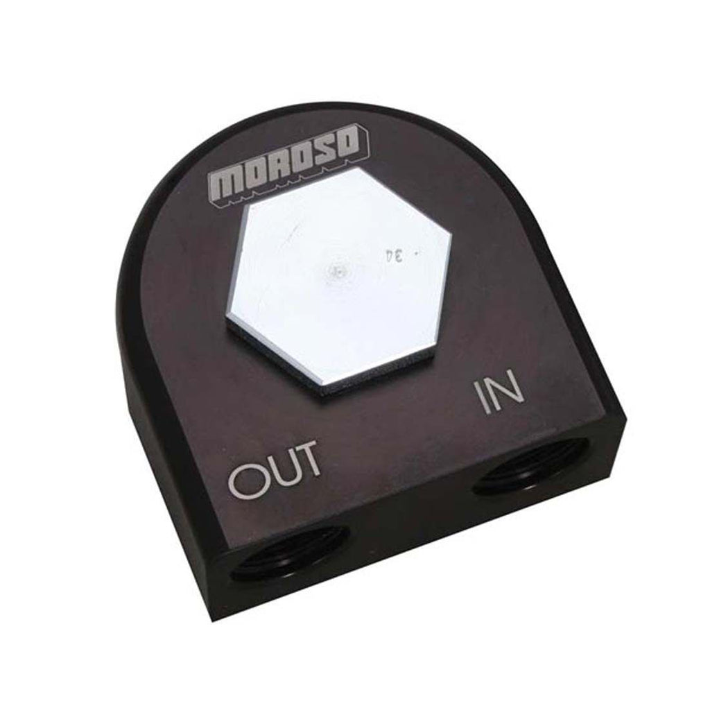 MOROSO 23683 Filter Adapter 90-Deg 13/16in-16 Threads