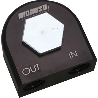 MOROSO 23703 Oil Filter Adapter 90-Deg Remote  13/16-16