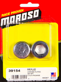 MOROSO 39154 3/4in. NPT Chrome Pipe Plug 2 Per Package