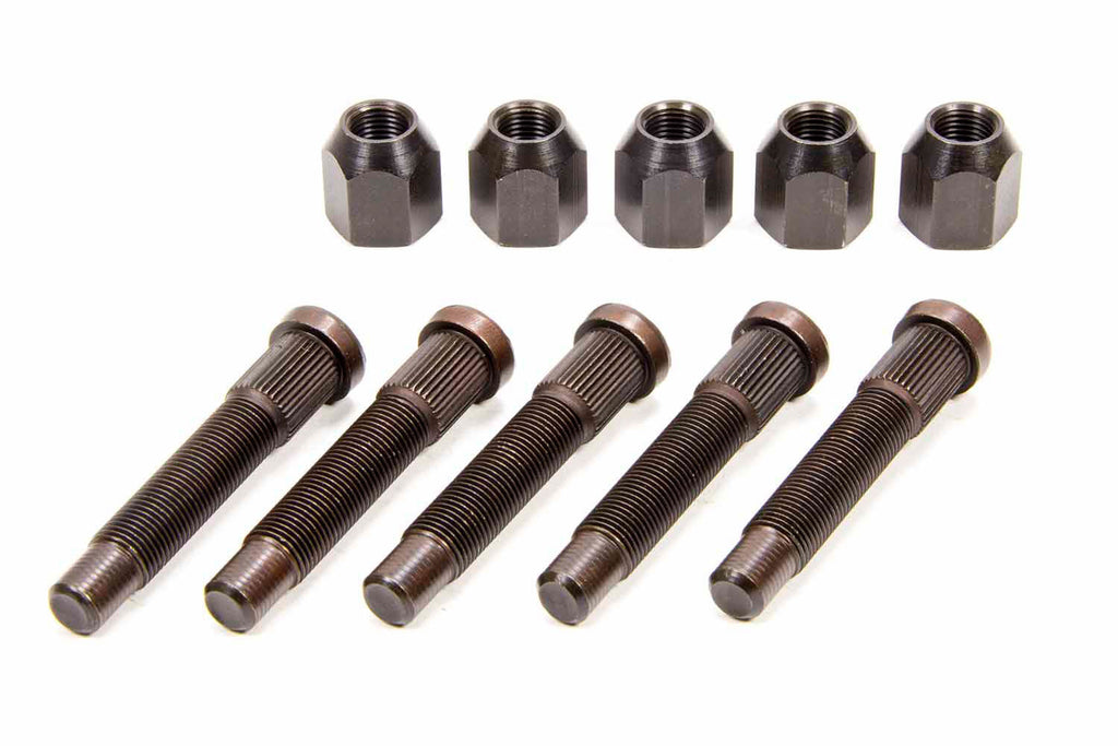 MOROSO 46490 Moroso 46490 Wheel Stud and Lug Nut Kit, 1/2-20 Thread, 3-Inch Studs, 5-Pack