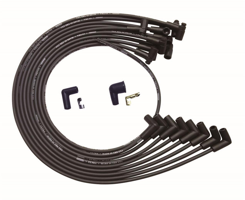 MOROSO 51043 Ultra Plug Wire Set BBC Under V/C Black
