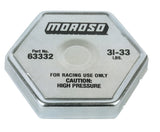 MOROSO 63332 Radiator Cap 31-33 psi Hexagon