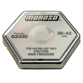 MOROSO 63350 MOROSO Radiator Cap 38-42 PSI with Hexagon Design and Moroso Logo