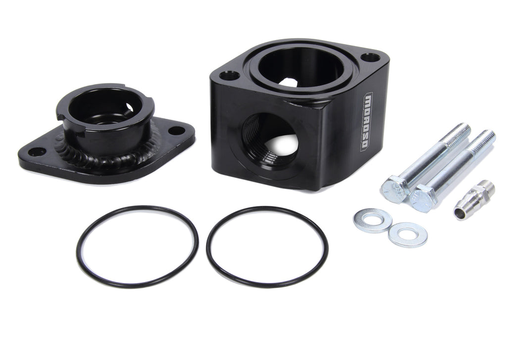 MOROSO 63424 Manifold Filler Neck Kit - Billet Alum. Black