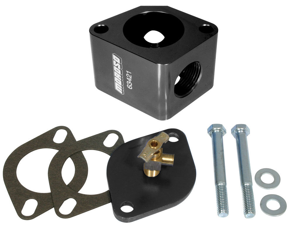 MOROSO 63431 Chevy V8 Billet Alm. Water Neck Bleeder Kit