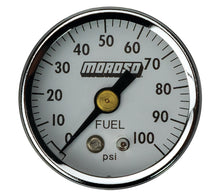 Load image into Gallery viewer, MOROSO 65374 Fuel Pressure Gauge - 0-100psi