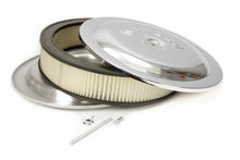 Load image into Gallery viewer, MOROSO 65913 14x3 Air Cleaner Kit w/Raised Bottom Chrome
