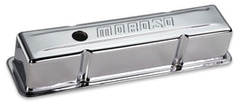 MOROSO 68102 Chrome B/E Valve Covers SBC Tall w/o Baffle