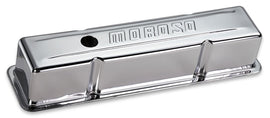 MOROSO 68103 Chrome B/E Valve Covers SBC Tall w/Baffle