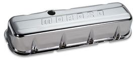 MOROSO 68112 Chrome B/E Valve Covers BBC Tall w/o Baffle