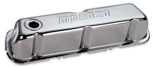 Load image into Gallery viewer, MOROSO 68201 Chrome B/E Valve Covers SBF Tall w/Baffle