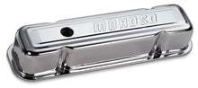 Load image into Gallery viewer, MOROSO 68281 Chrome B/E Valve Covers Pontiac V8 Tall w/Baffle