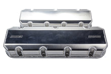 Load image into Gallery viewer, MOROSO 68489 BBC Billet Rail Valve Cover Set w/Logo