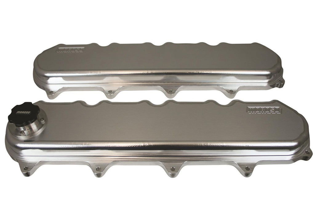 MOROSO 68495 GM LT1/LT4 Billet Valve Cover Set w/Oil Fill