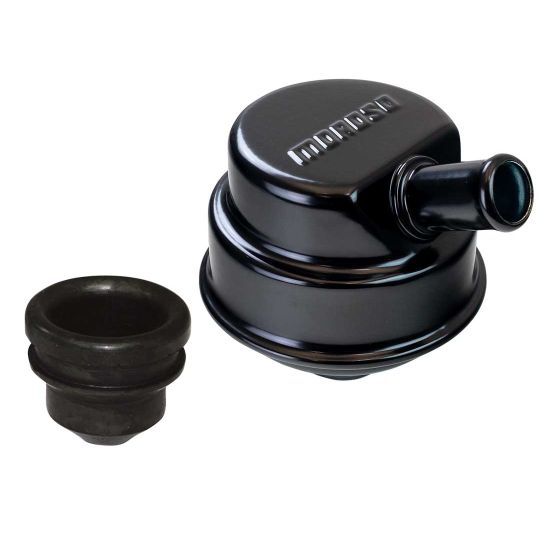 MOROSO 68782 MOROSO 68782 Oil Separator Breather with Push-In Fitment and 1-1/4 Inch Opening
