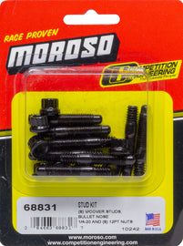 MOROSO 68831 Stud Kit - Valve Cover 8pk w/12pt Nuts 1/4-20