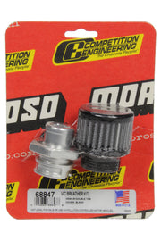 MOROSO 68847 Valve Cover Breather Kit GM LS w/OEM Double Tab