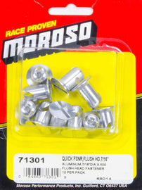 MOROSO 71301 Alum. Quick Fasteners- Flush Head-7/16in x .5in
