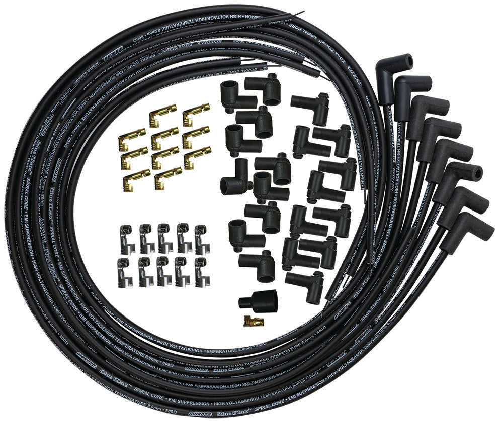 MOROSO 73231 Blue Max Ignition Wire Set - Black